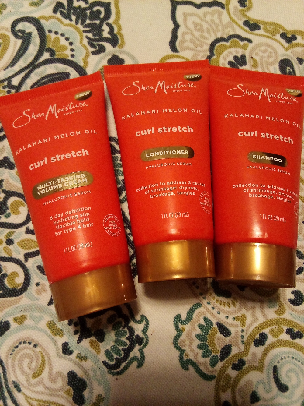 Shea Moisture Kalahari Melon Oil Curl Stretch Tube 3 Pk Travel Size